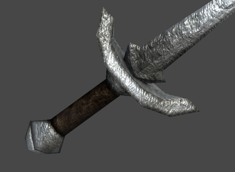 Short Sword2 Low-poly 3D model_3