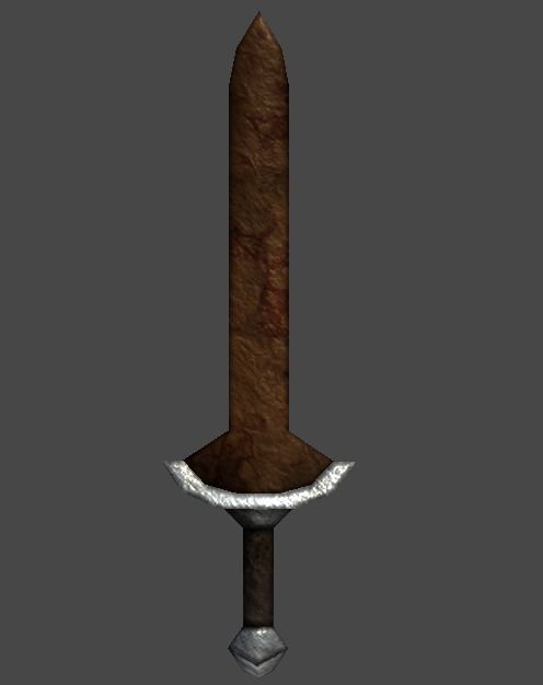 Short Sword2 Low-poly 3D model_7