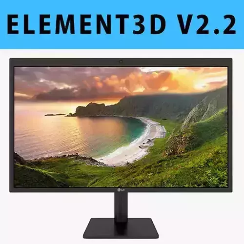 E3D - LG UltraFine 5K Display 3D model