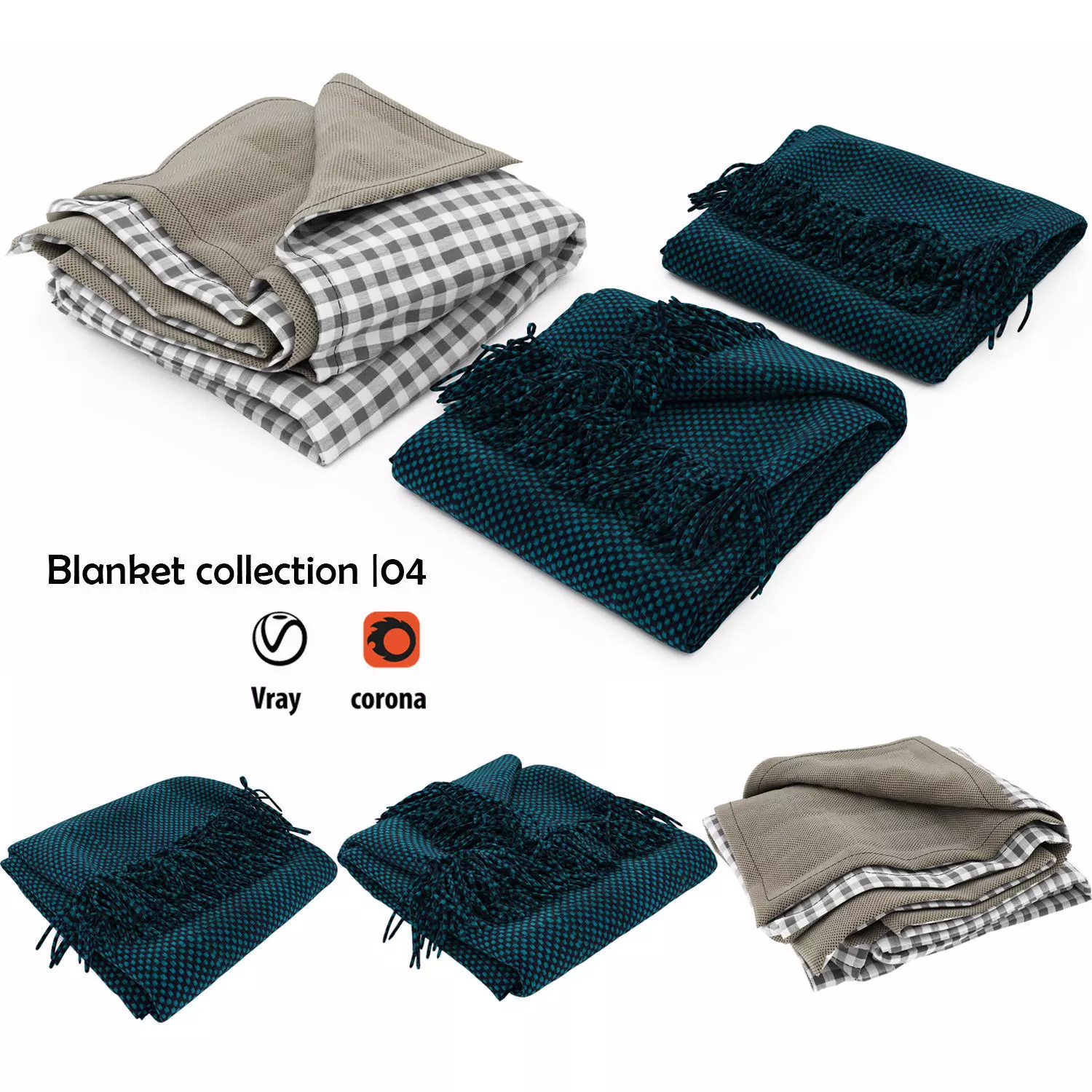 Blanket collection 04 3D model_0