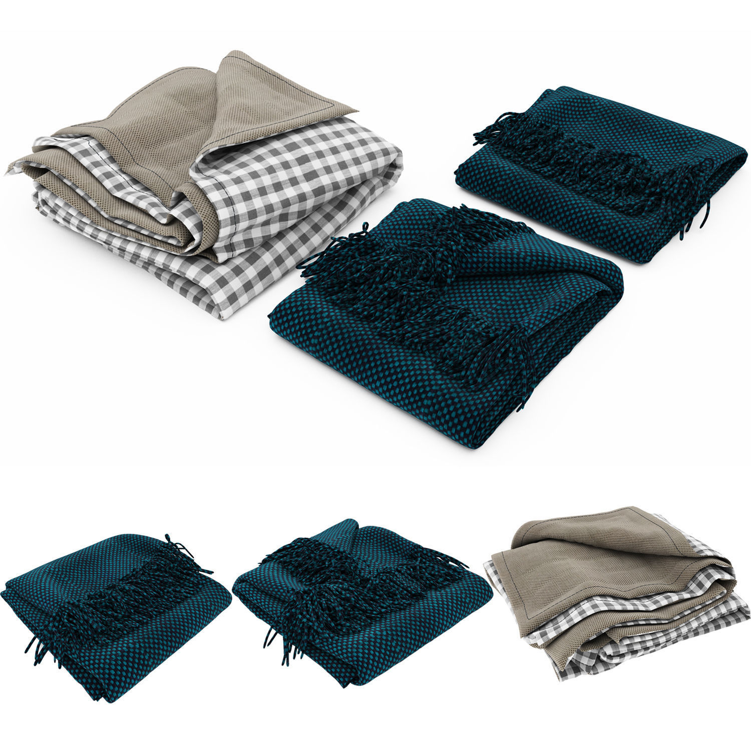 Blanket collection 04 3D model_1