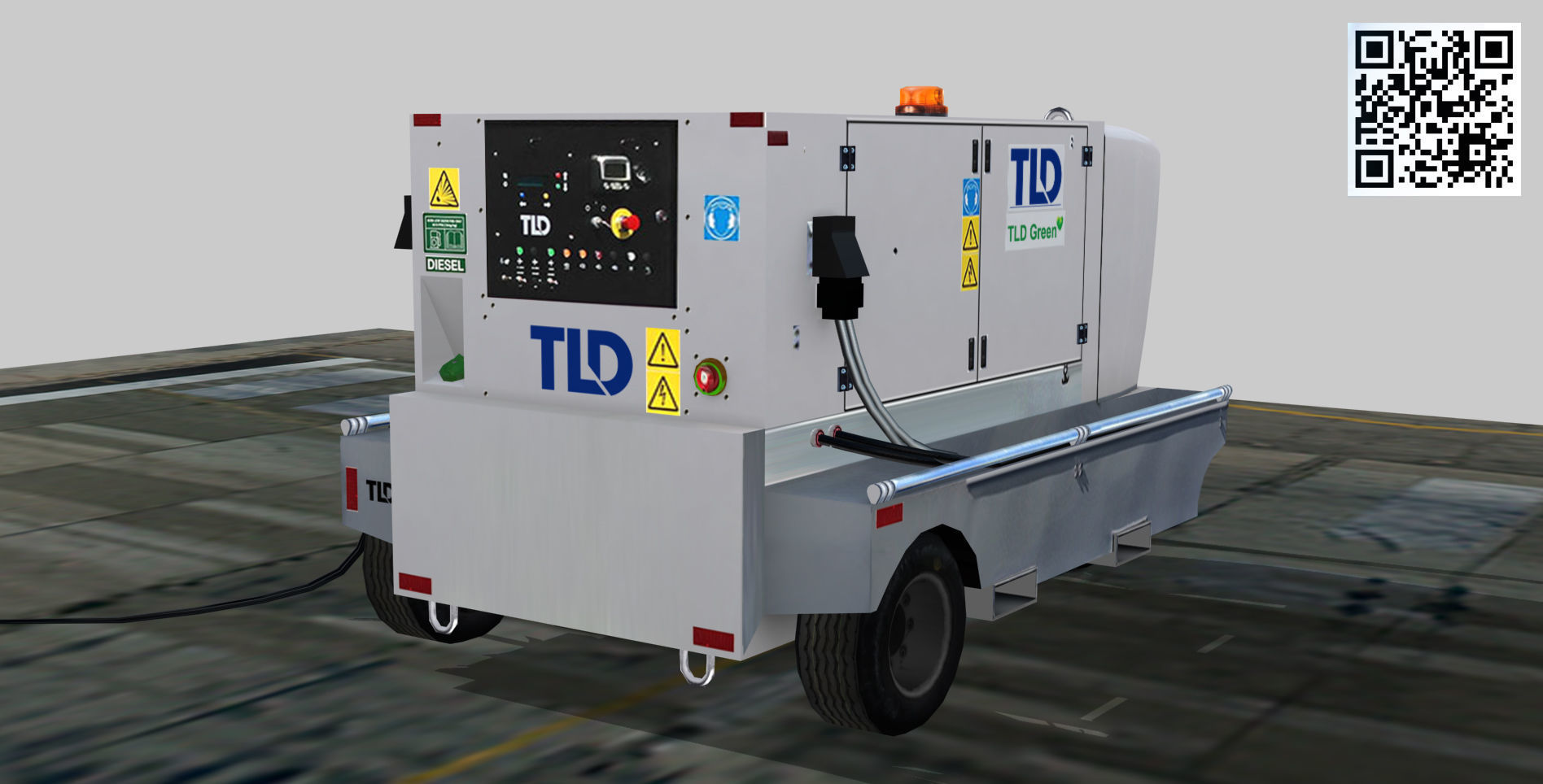 TLD Ground Power Unit Low-poly 3D model_3