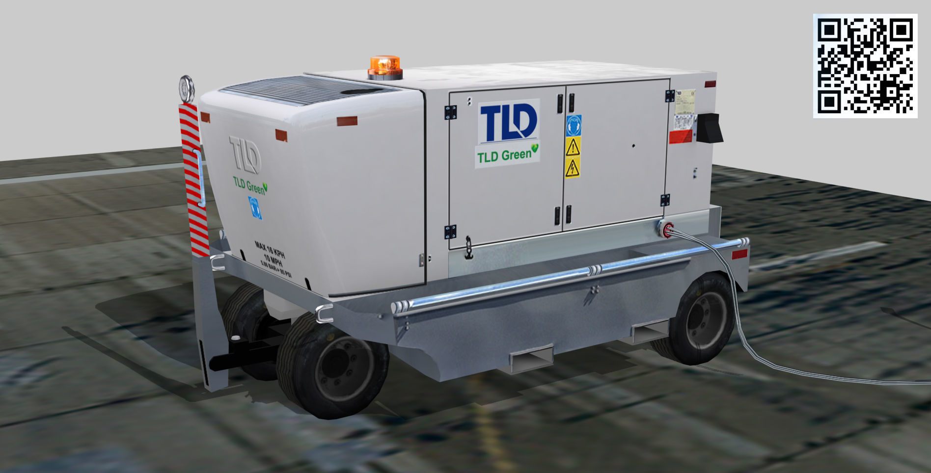 TLD Ground Power Unit Low-poly 3D model_2