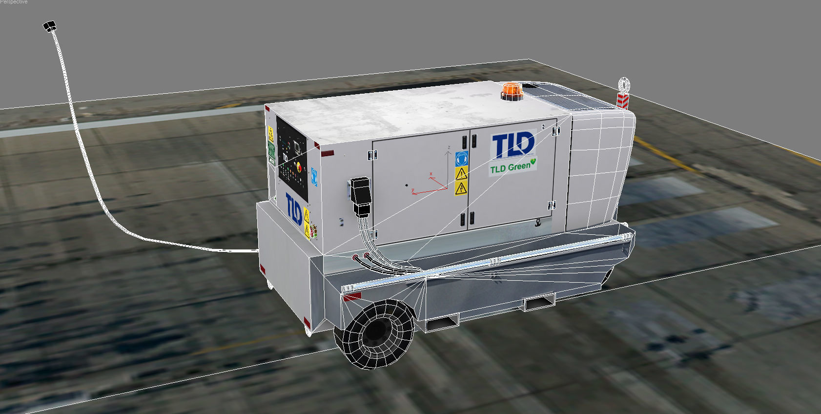 TLD Ground Power Unit Low-poly 3D model_5