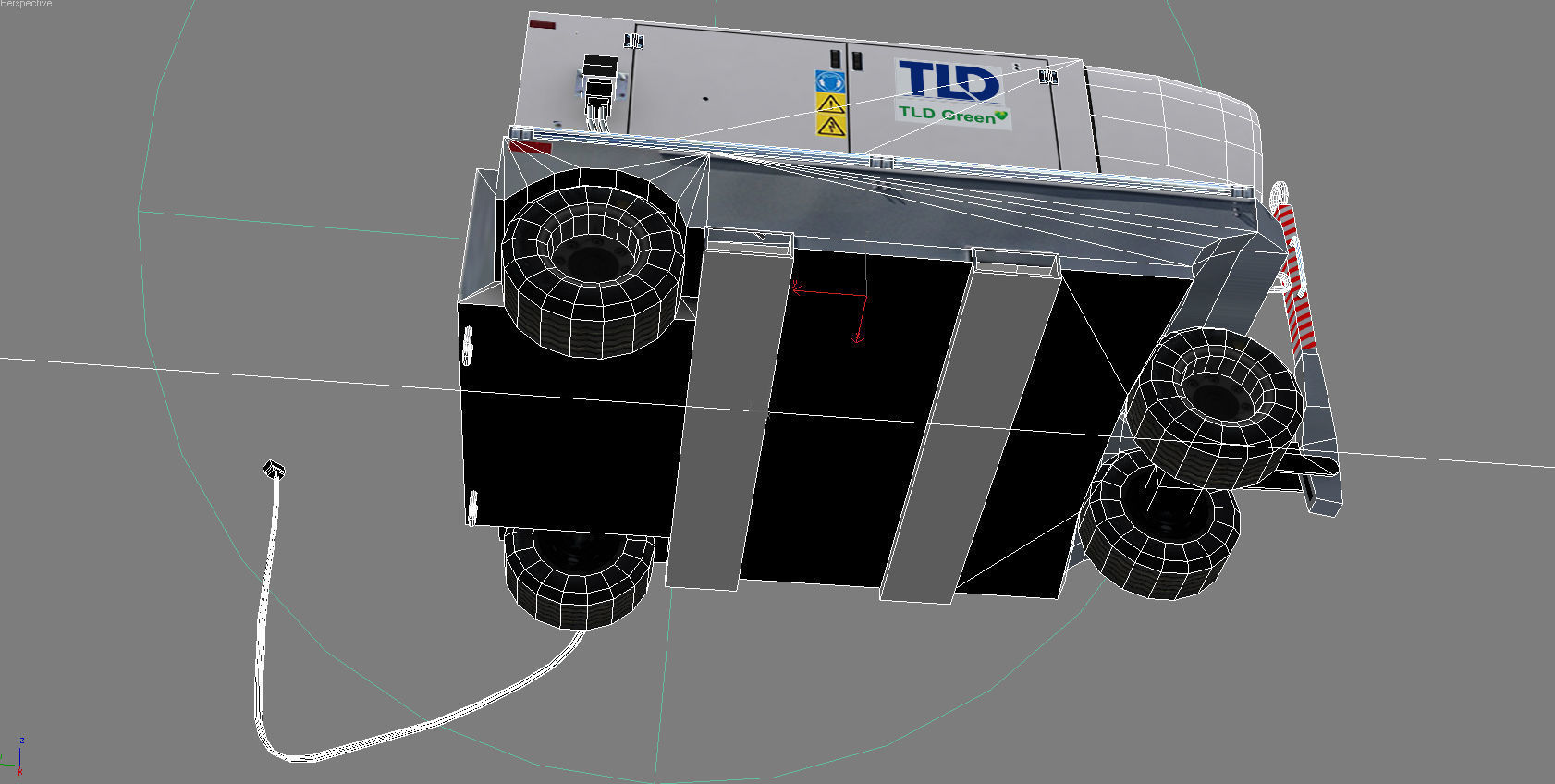 TLD Ground Power Unit Low-poly 3D model_8