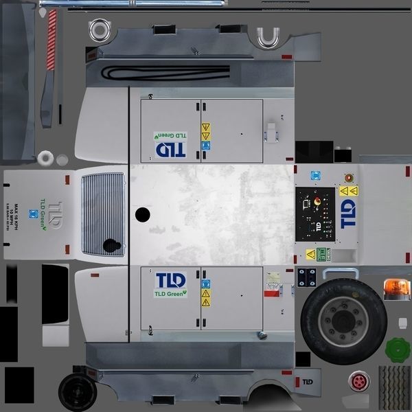 TLD Ground Power Unit Low-poly 3D model_9