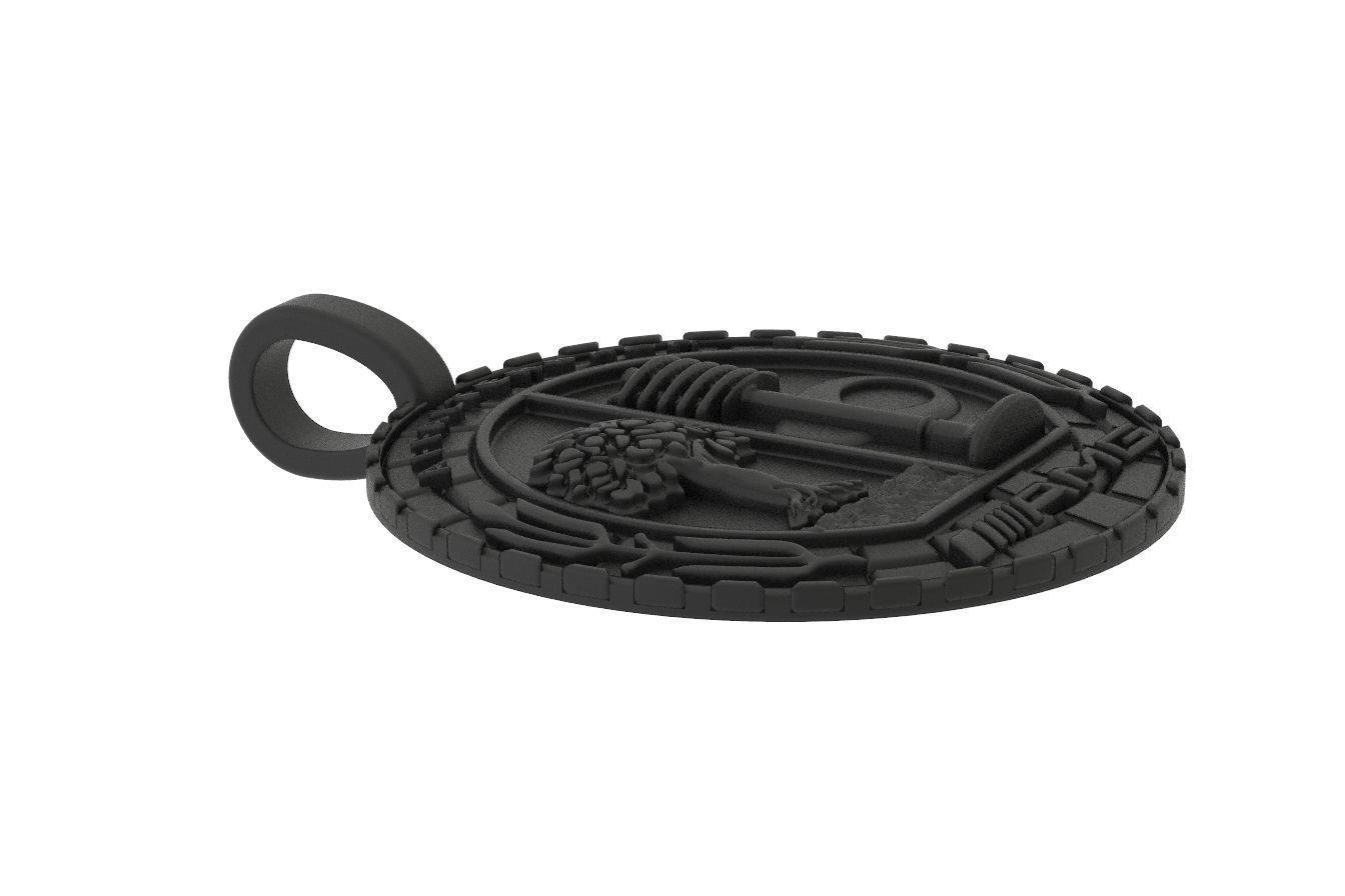 Pendant symbol of Mercedes AMG 281 3D print model_9