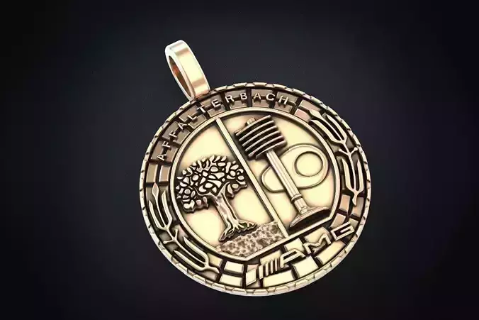 Pendant symbol of Mercedes AMG 281 3D print model