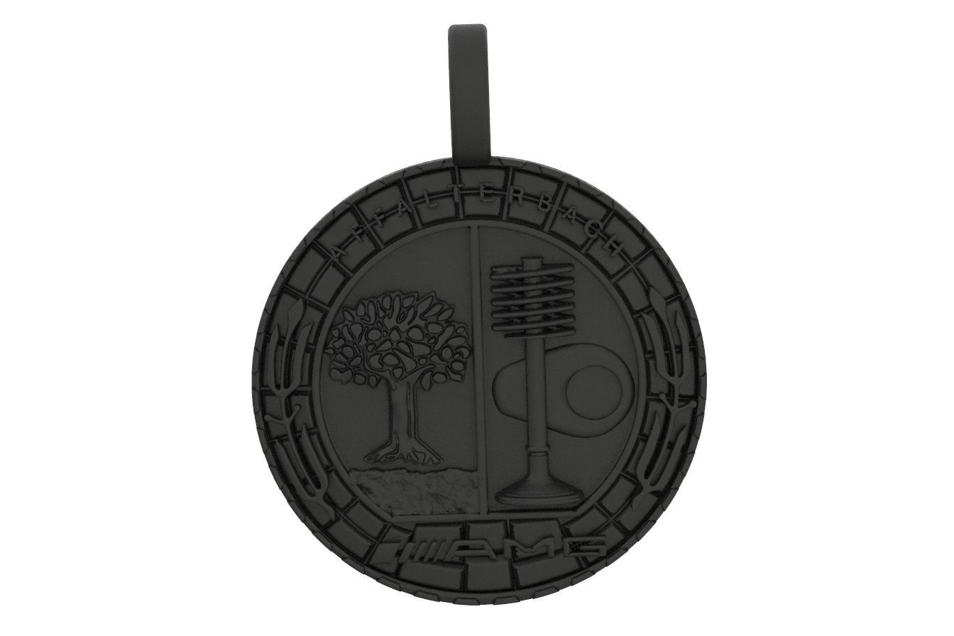Pendant symbol of Mercedes AMG 281 3D print model_8