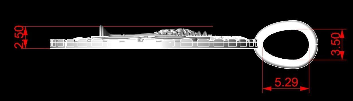 Pendant symbol of Mercedes AMG 281 3D print model_10