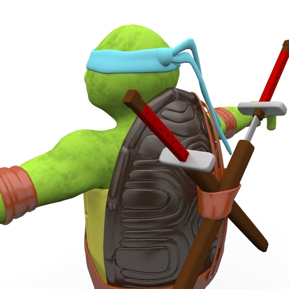 Teenage Mutant Ninja Turtles - Leonardo 3D model_5