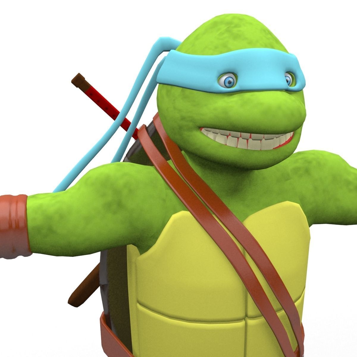 Teenage Mutant Ninja Turtles - Leonardo 3D model_7