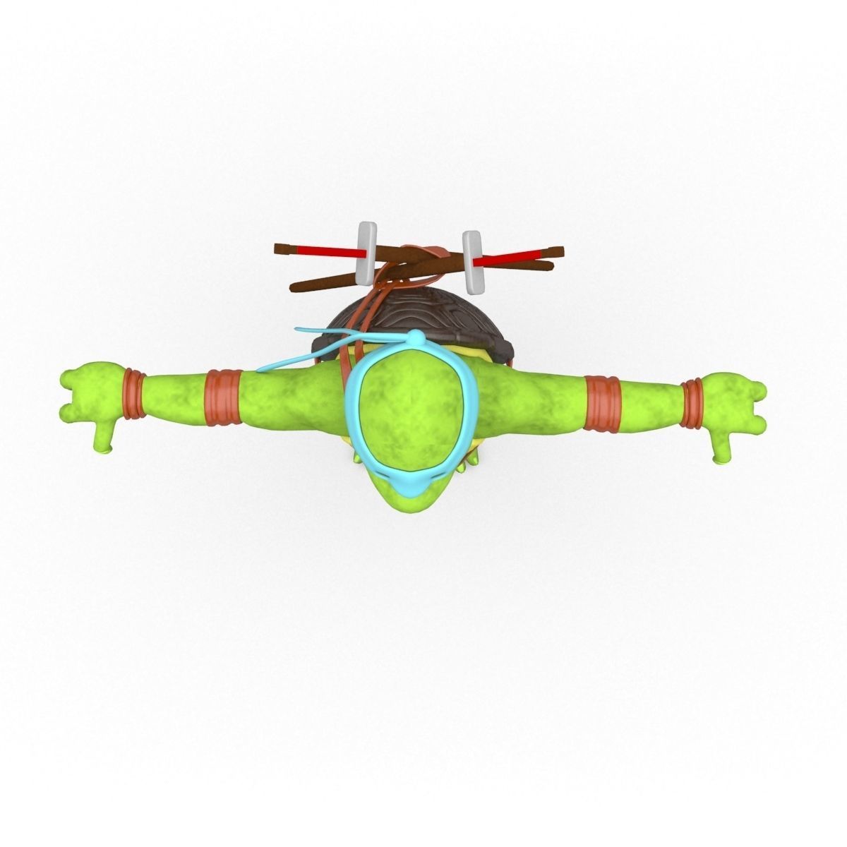 Teenage Mutant Ninja Turtles - Leonardo 3D model_2