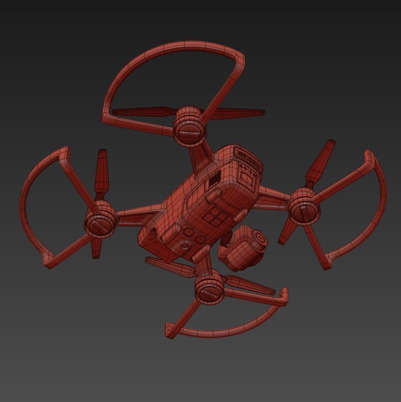Drone Collection Set 9in1 3D model_19