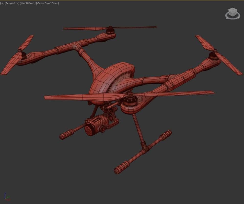 Drone Collection Set 9in1 3D model_25