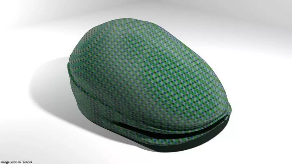 Hat - Flat cap 3D model_0