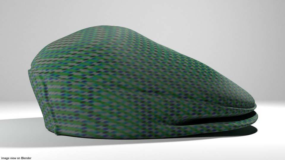 Hat - Flat cap 3D model_1