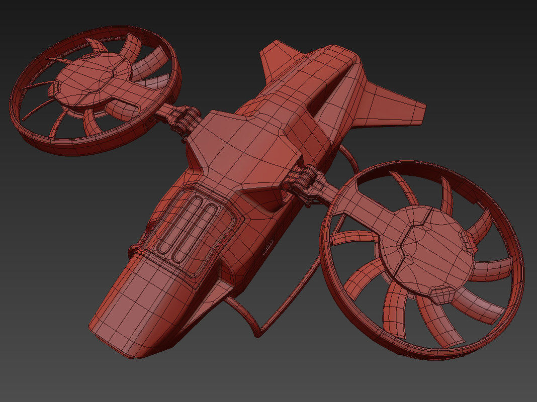 Cargo dron Set 5in1 3D model_11