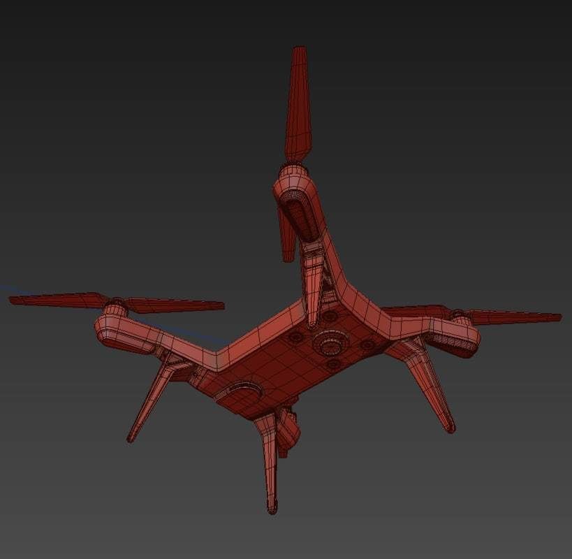 Cargo dron Set 5in1 3D model_10