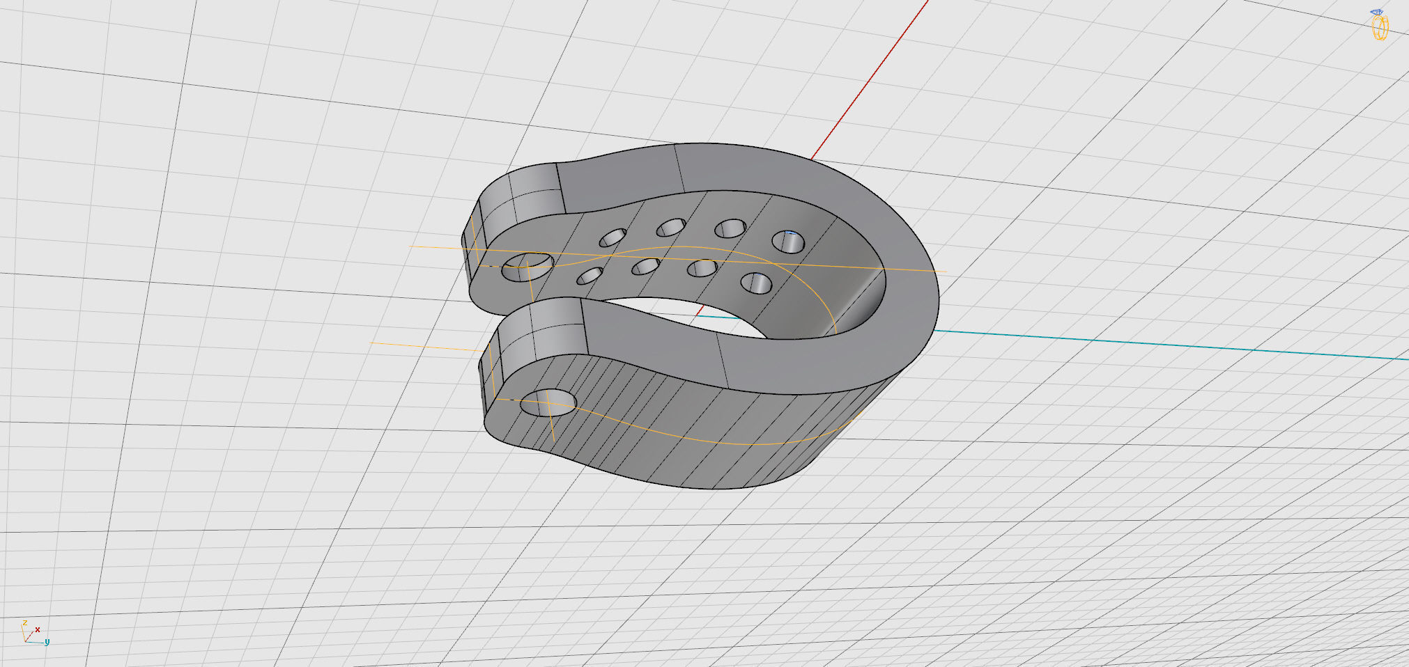 Diamond Bail for small chains 5mm X 3mm 3D print model_4