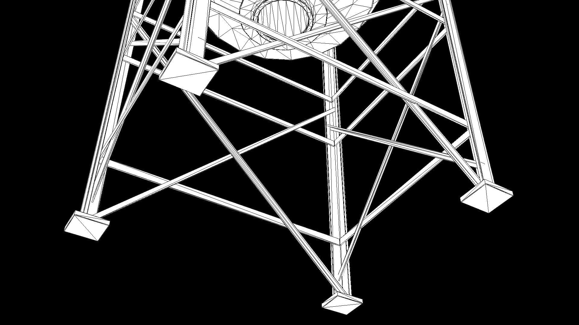 Old Silo 5 PBR Low-poly 3D model_6