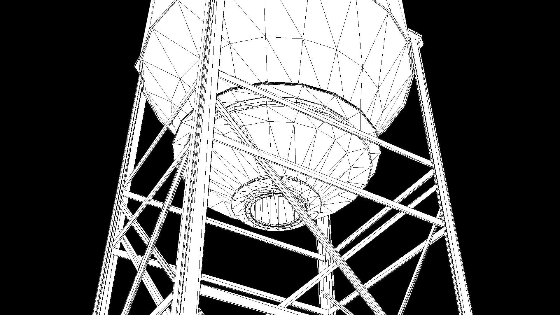 Old Silo 5 PBR Low-poly 3D model_5