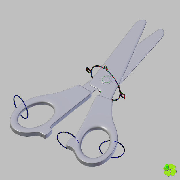 School scissor rigged low poly  Low-poly 3D model_27