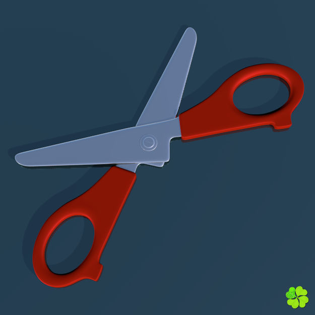 School scissor rigged low poly  Low-poly 3D model_2