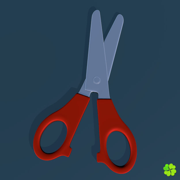 School scissor rigged low poly  Low-poly 3D model_4