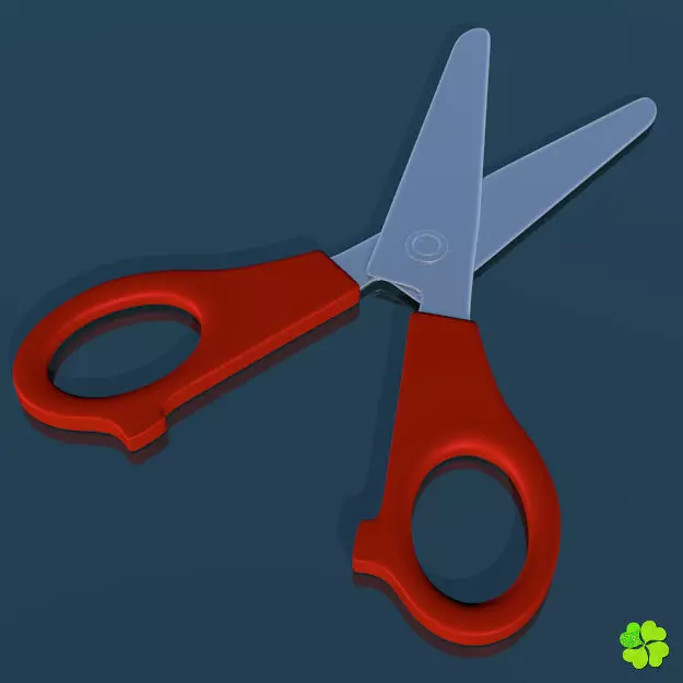 School scissor rigged low poly  Low-poly 3D model_0
