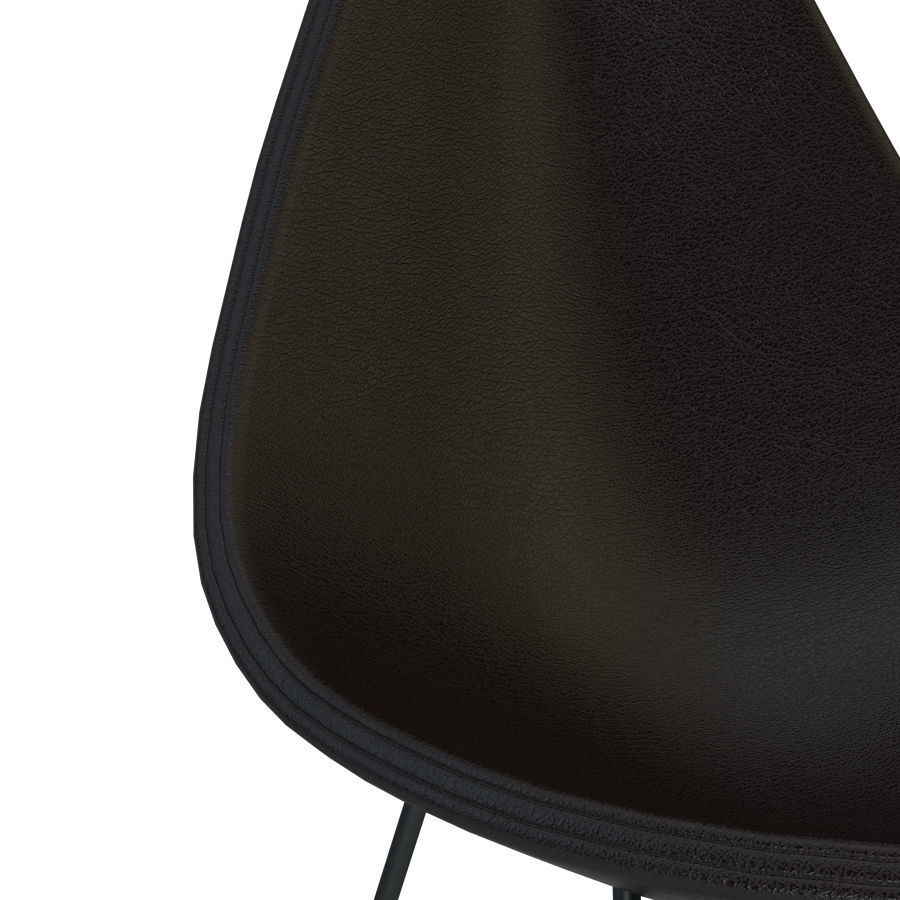 Wood slab table set 2 3D model_3