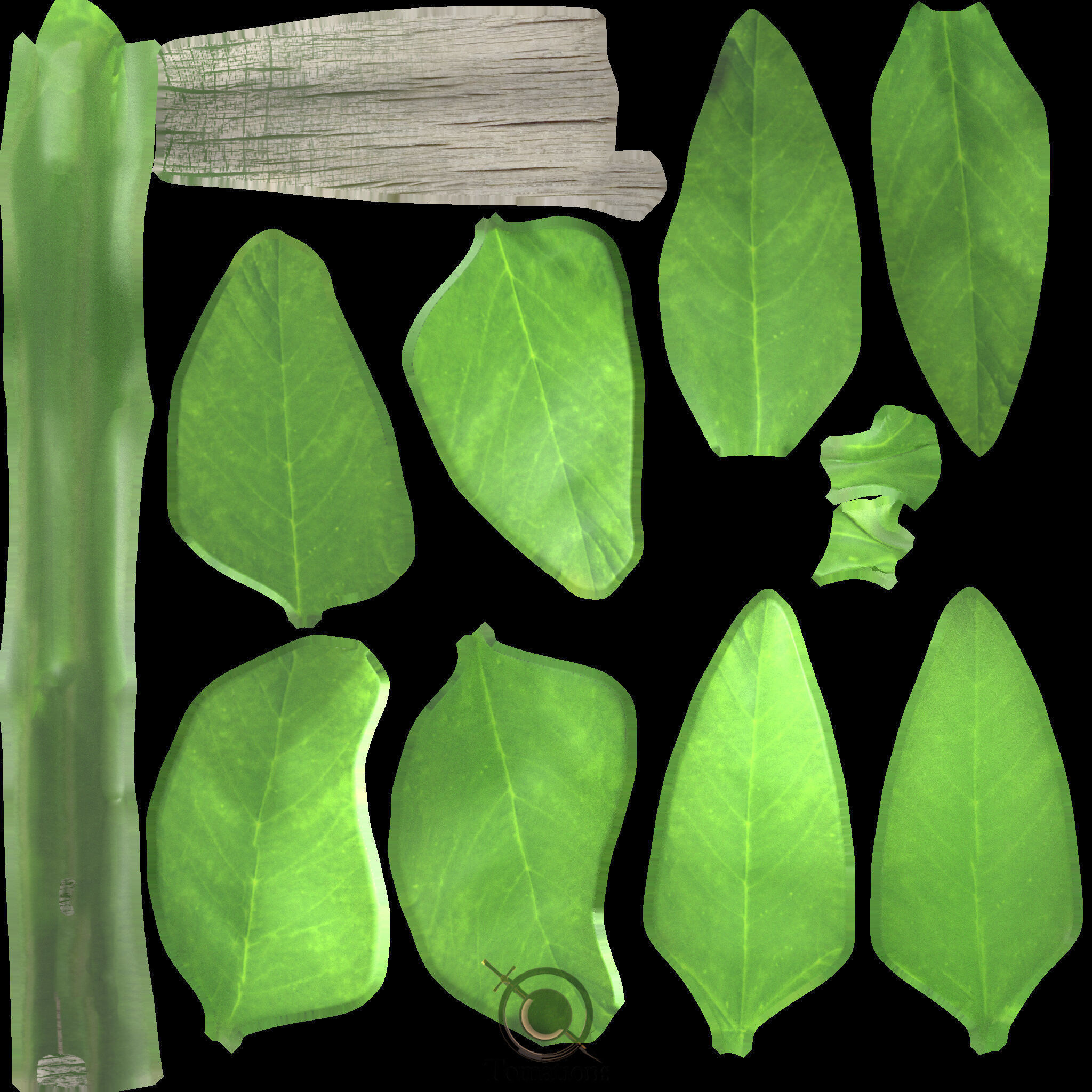 Sprout plant in pot 3D model_57