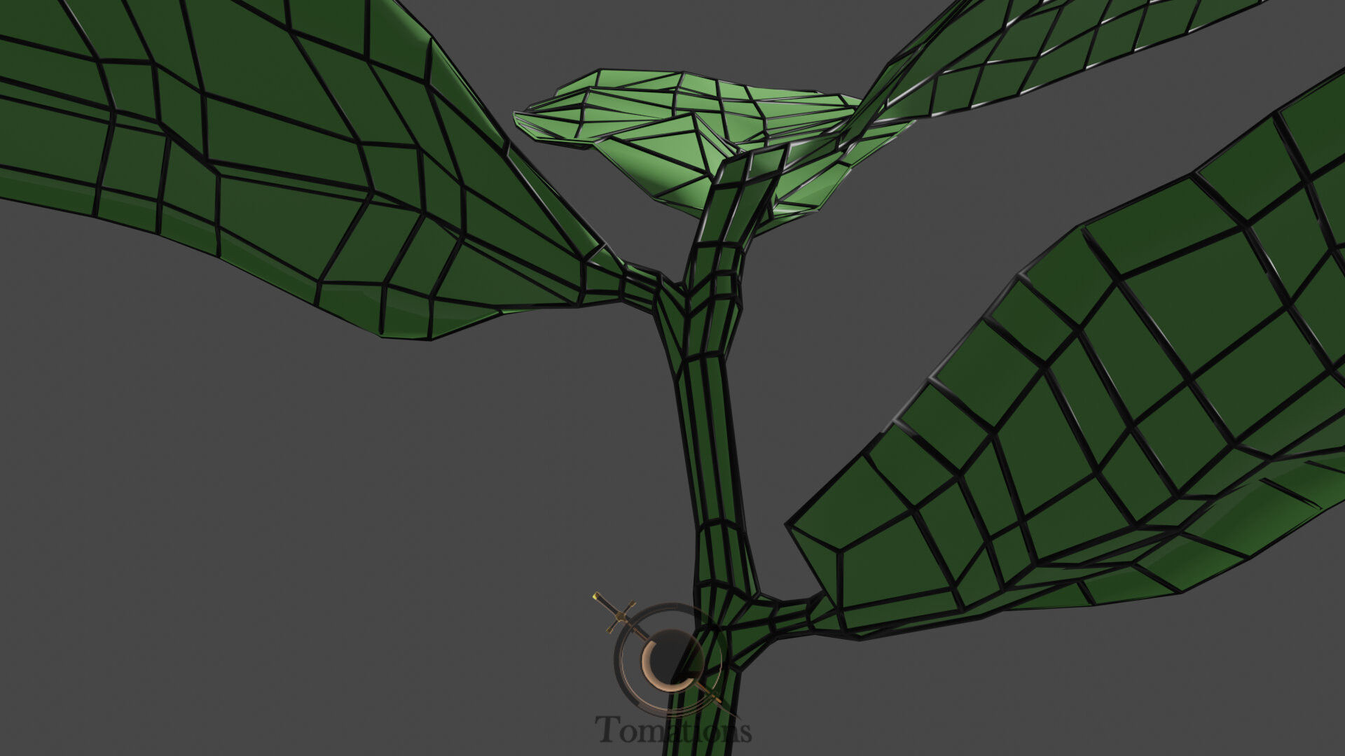 Sprout plant in pot 3D model_52