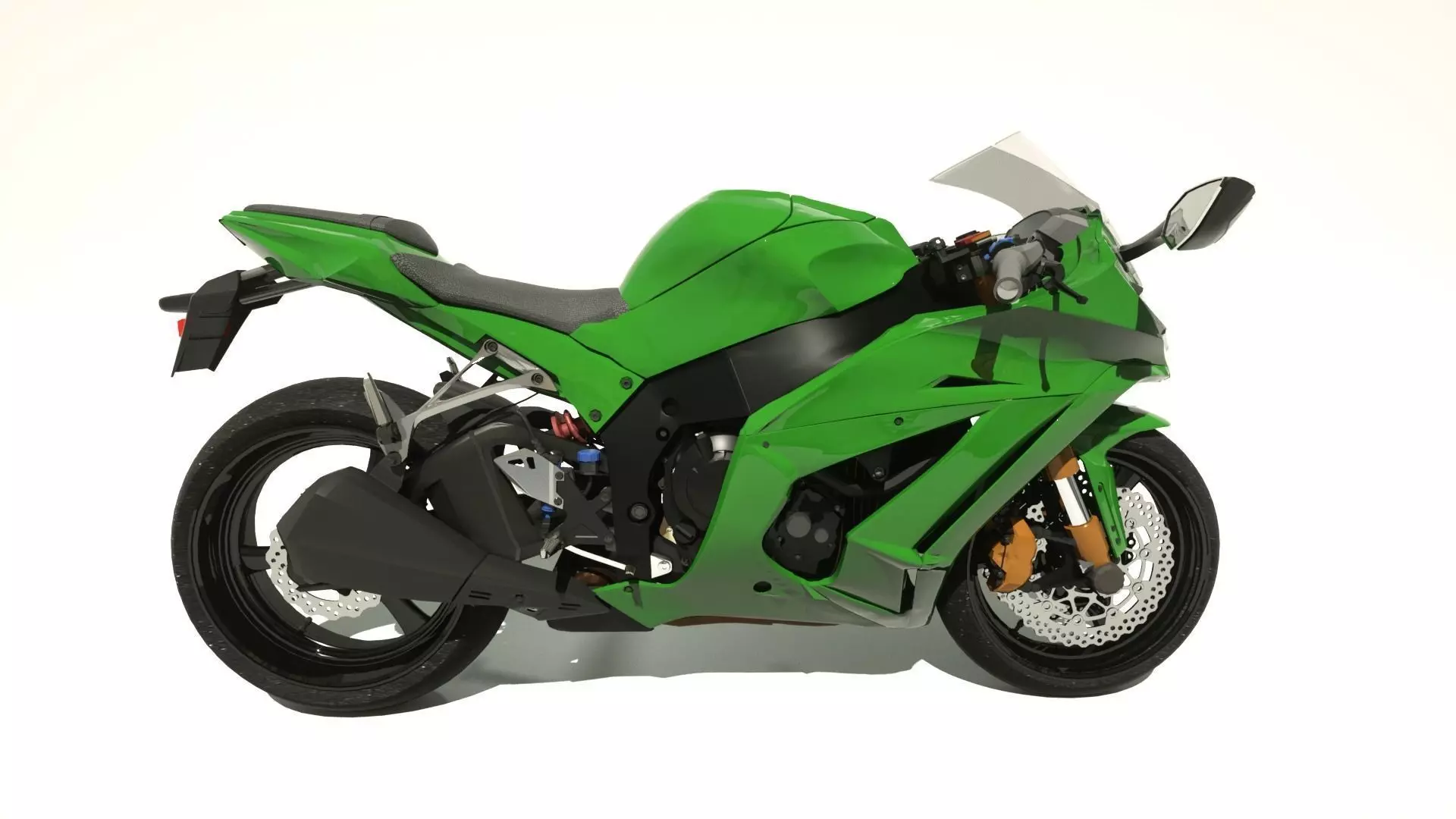 Kawasaki ninja ZX10 3D model | CGTrader