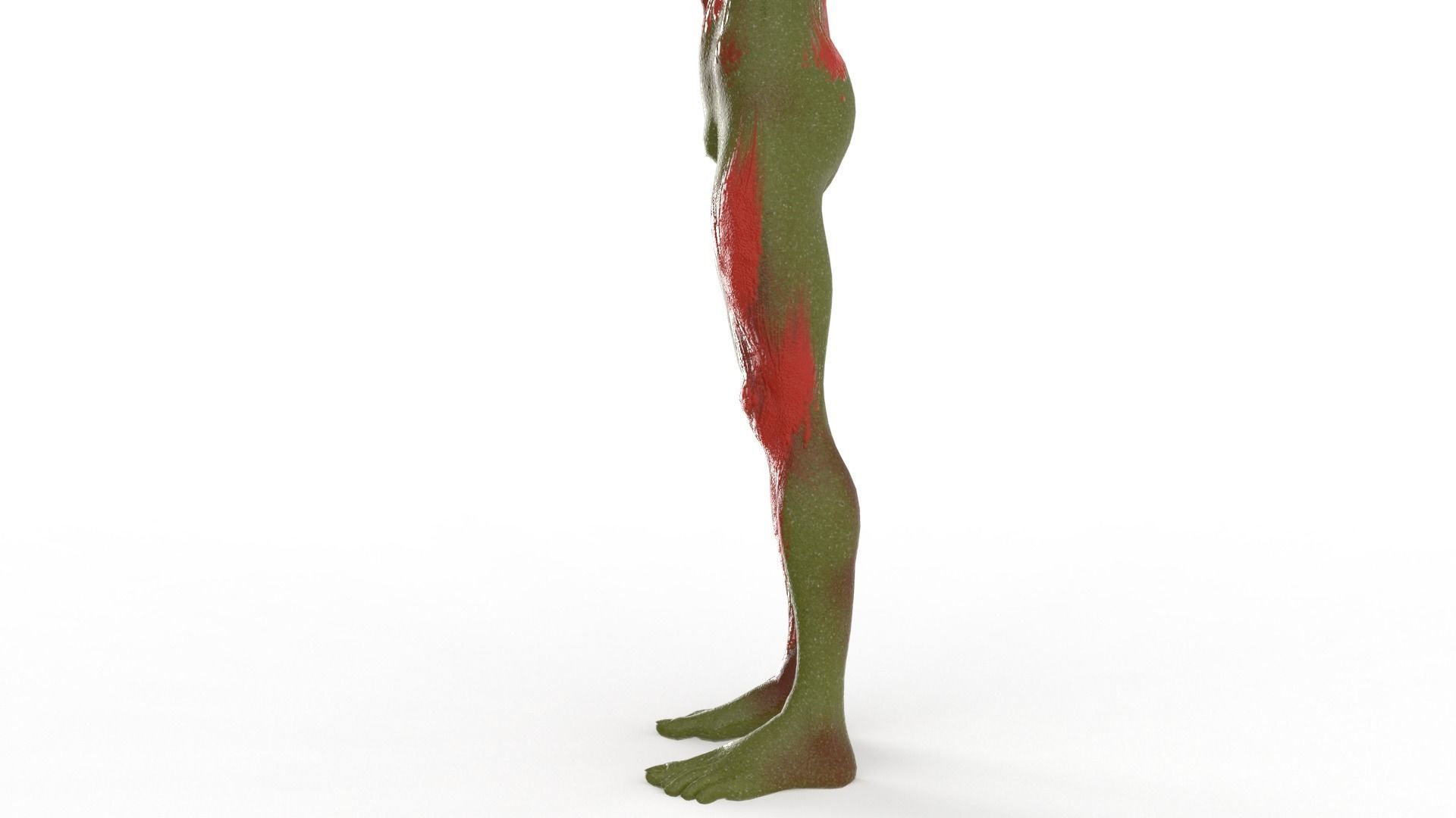 Realistic Zombie Character Low-poly 3D model_31