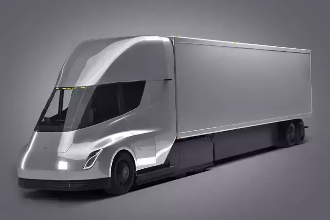 Tesla semi truck 3D model