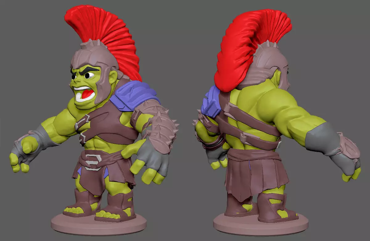 Hulk Chibi 3D print model_0
