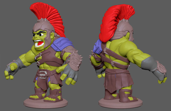 Hulk Chibi 3D print model