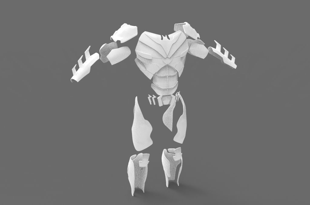 Batman Injsutice 2 Armor Pieces Print 3D print model_2