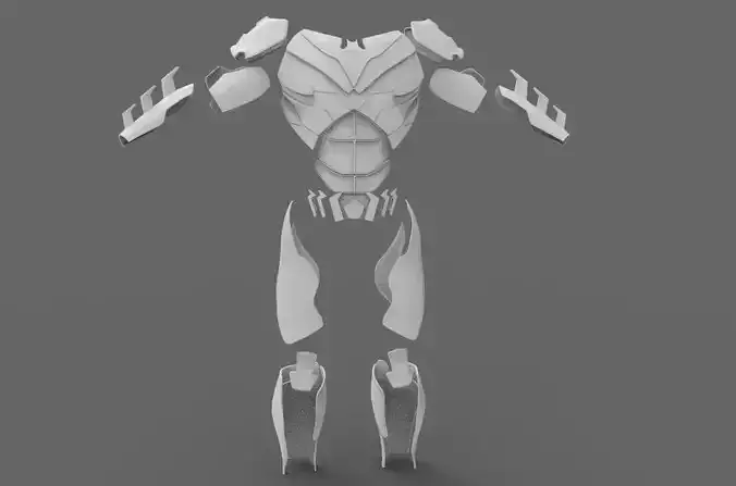 Batman Injsutice 2 Armor Pieces Print