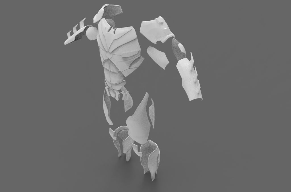 Batman Injsutice 2 Armor Pieces Print 3D print model_1