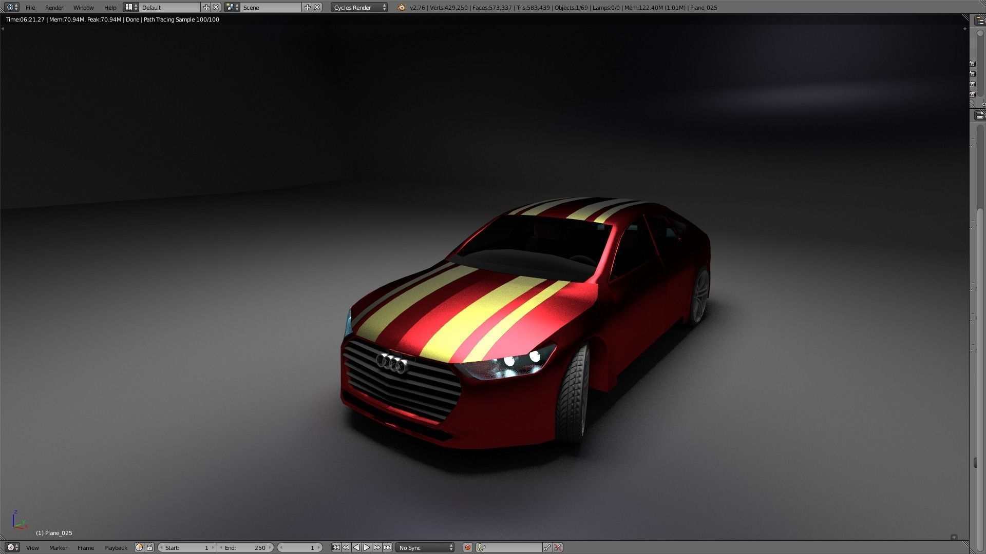 Audi A7 Free 3D model_1