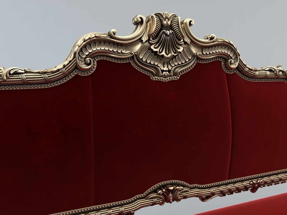 Genoese settee 3D model_7