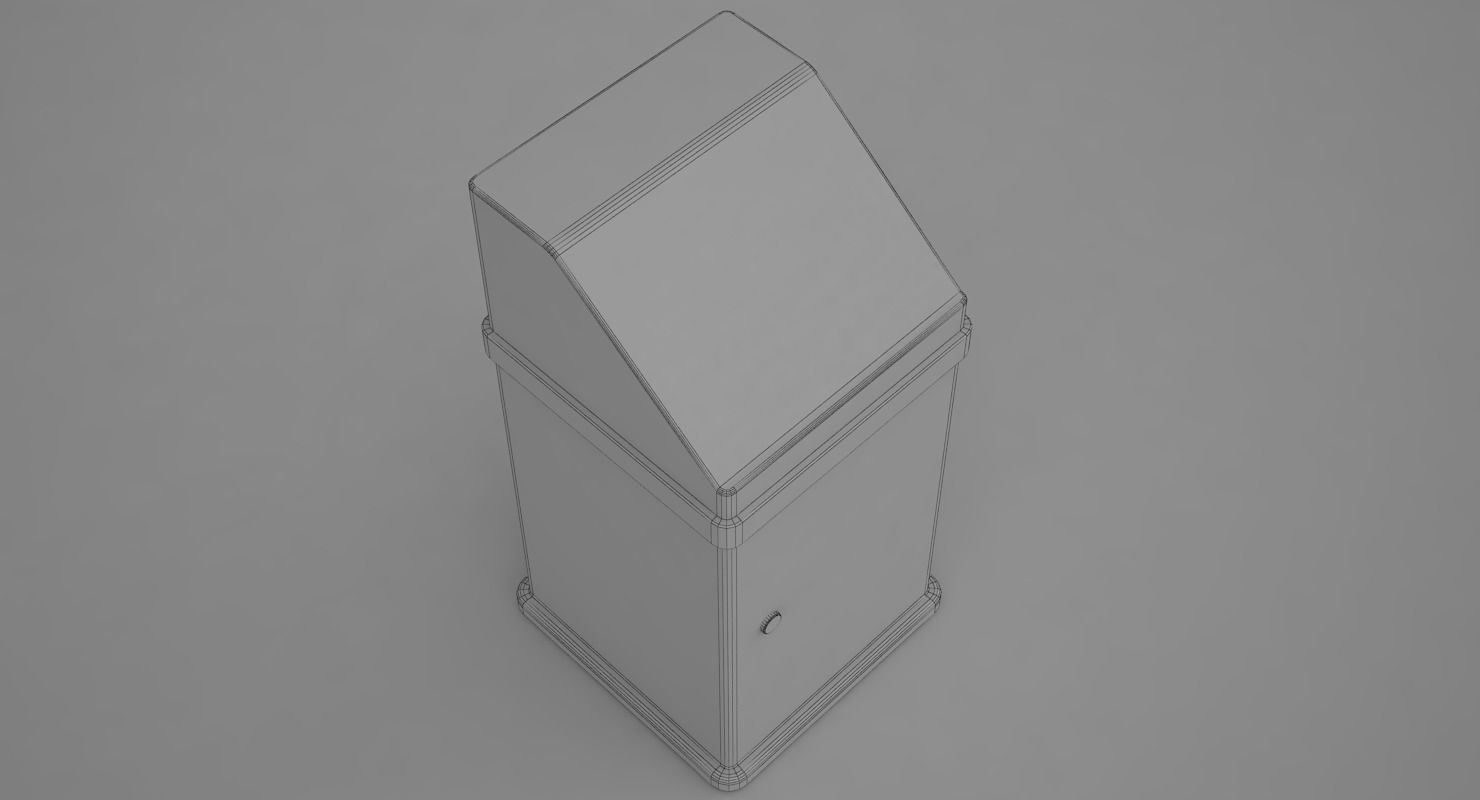 Garbage Can 3D model_8