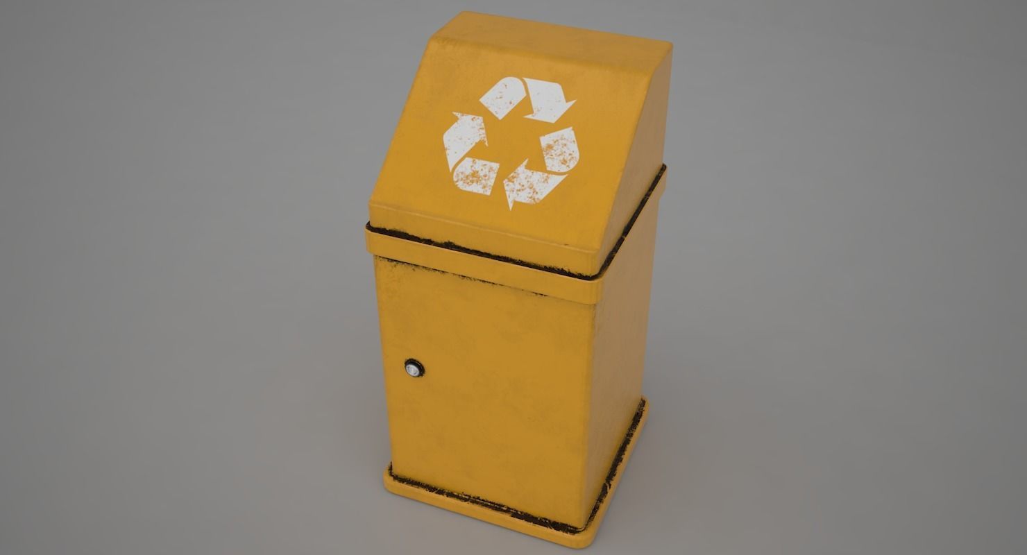 Garbage Can 3D model_1