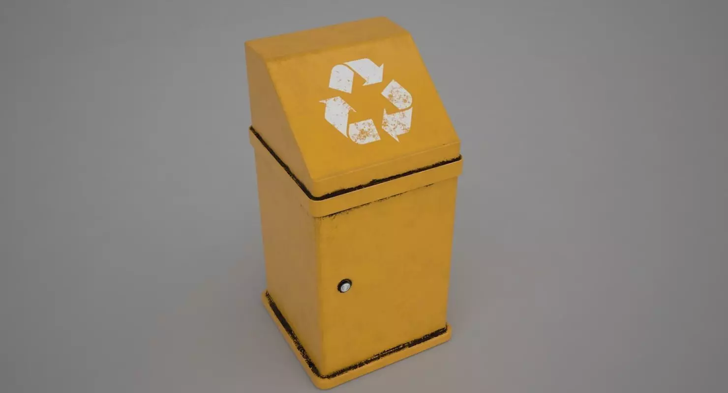 Garbage Can 3D model_0