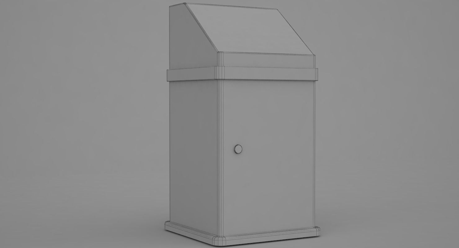 Garbage Can 3D model_9