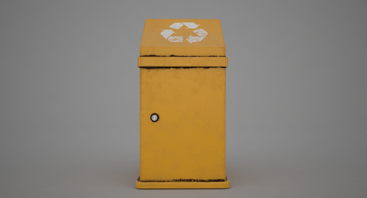 Garbage Can 3D model_3