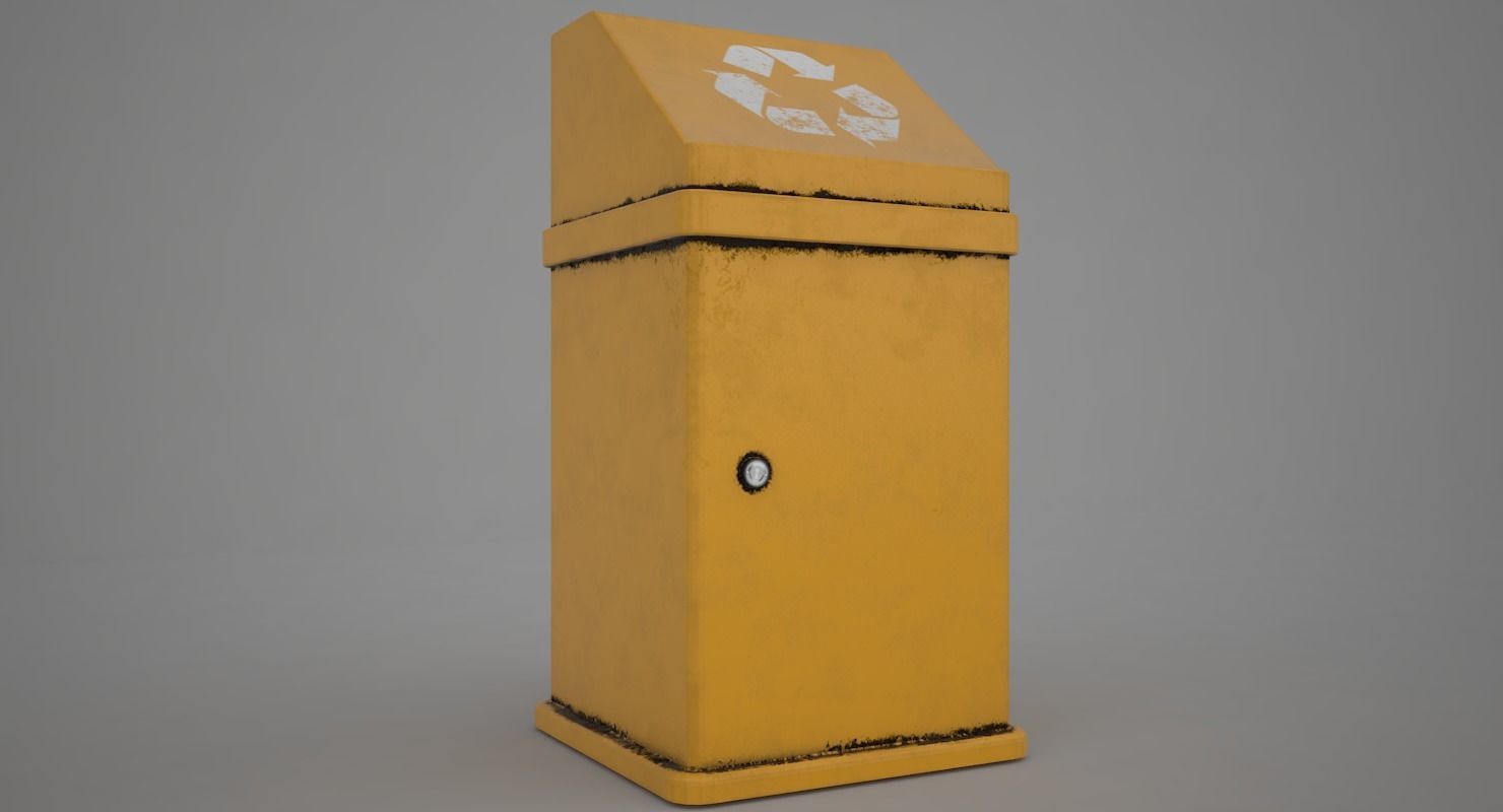 Garbage Can 3D model_4