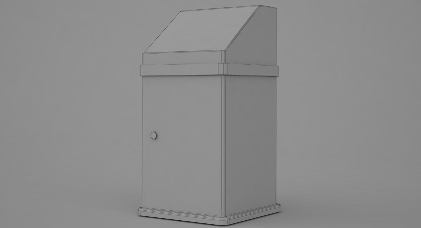 Garbage Can 3D model_6
